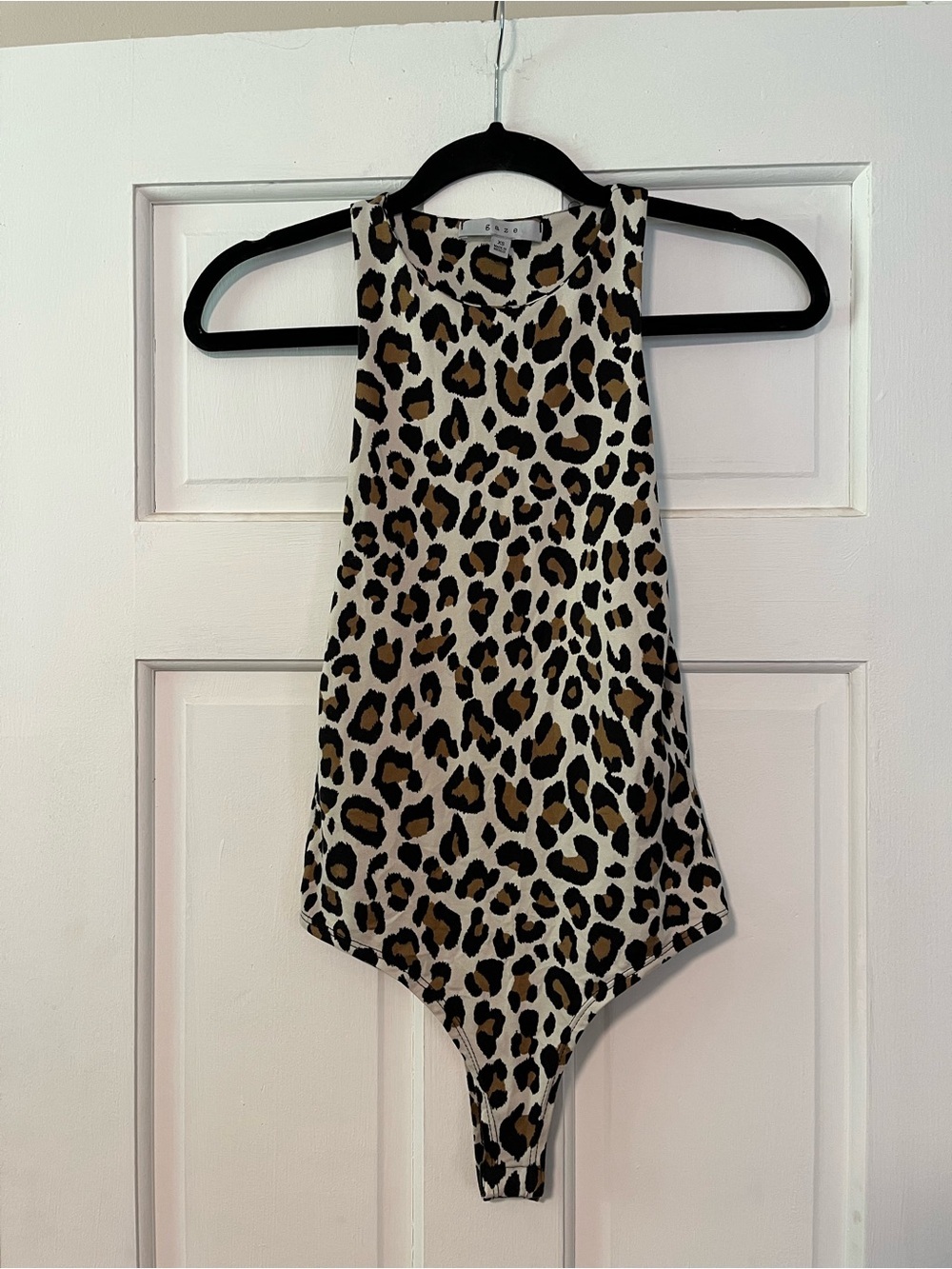 Leopard Animal Print Sleeveless Bodysuit